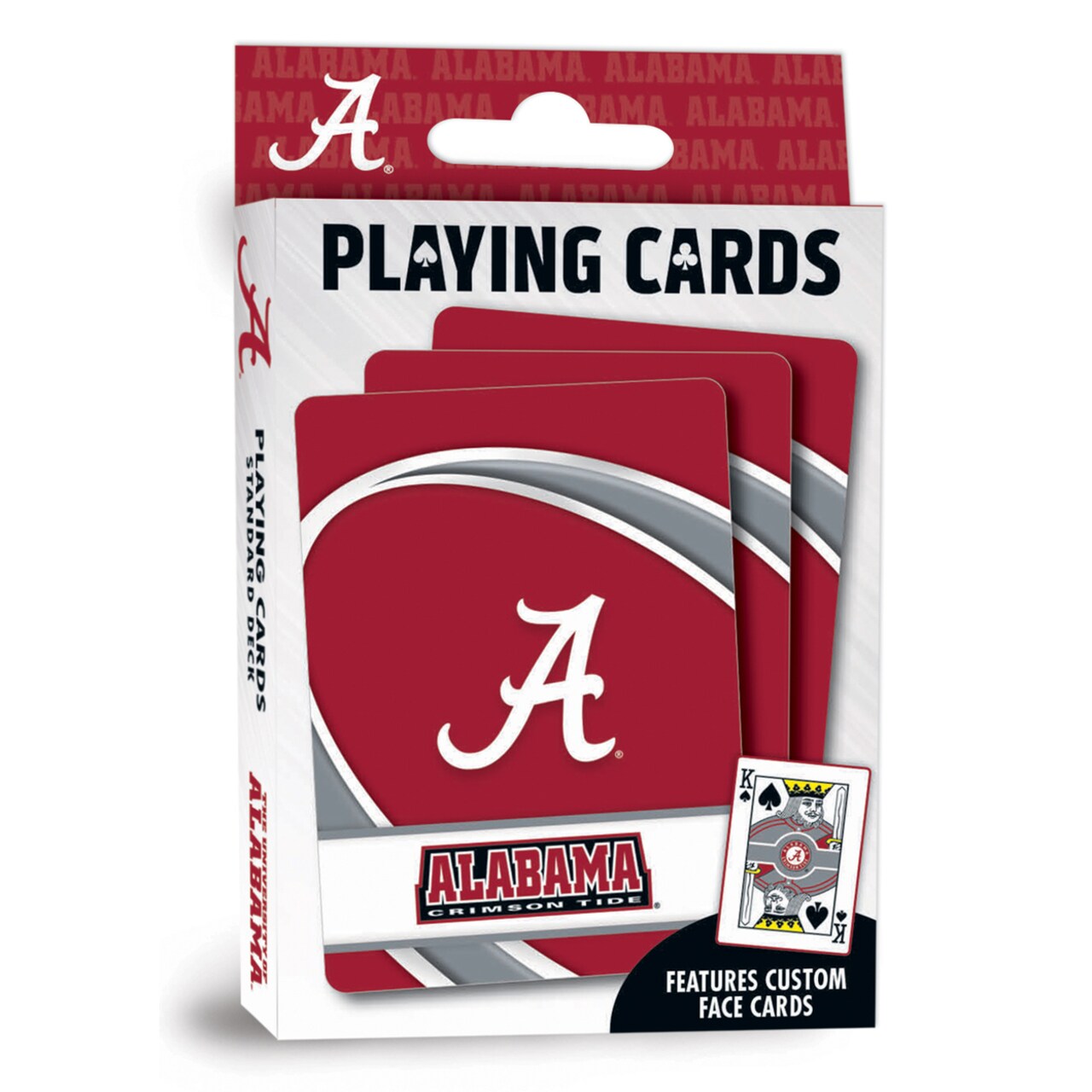 Masterpieces   Officially Licensed NCAA Alabama Crimson Tide Playing Cards - 54 Card Deck for Adults